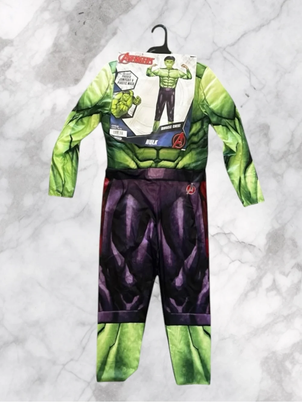 NEW Marvel Avengers Hulk Kids Costume - Muscle Chest Size Large - Picture 1 of 6